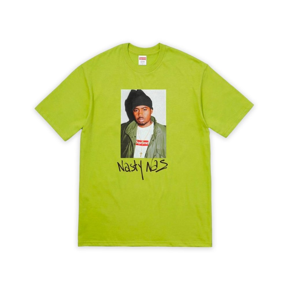 Supreme  FW17 Nasty Nas Tee- Lime Green Medium